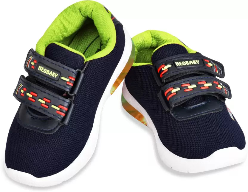 LEVOT Velcro Running Shoes For Boys & Girls