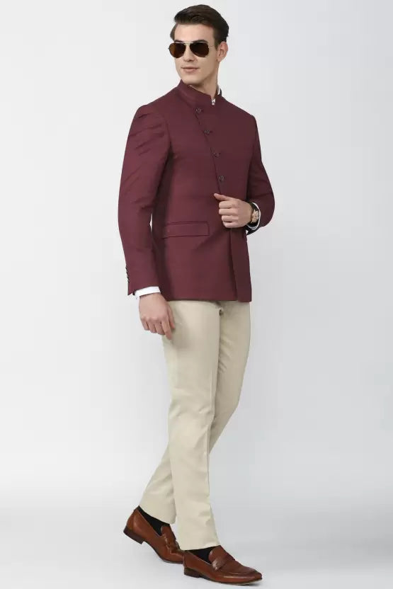 Men Single Breasted - 2 button Solid Suit