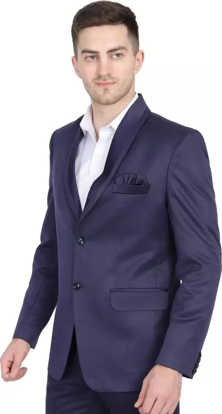 Men Tuxedo Solid Suit