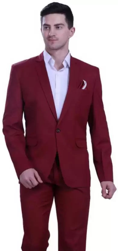 Men suit & trouser Solid Suit