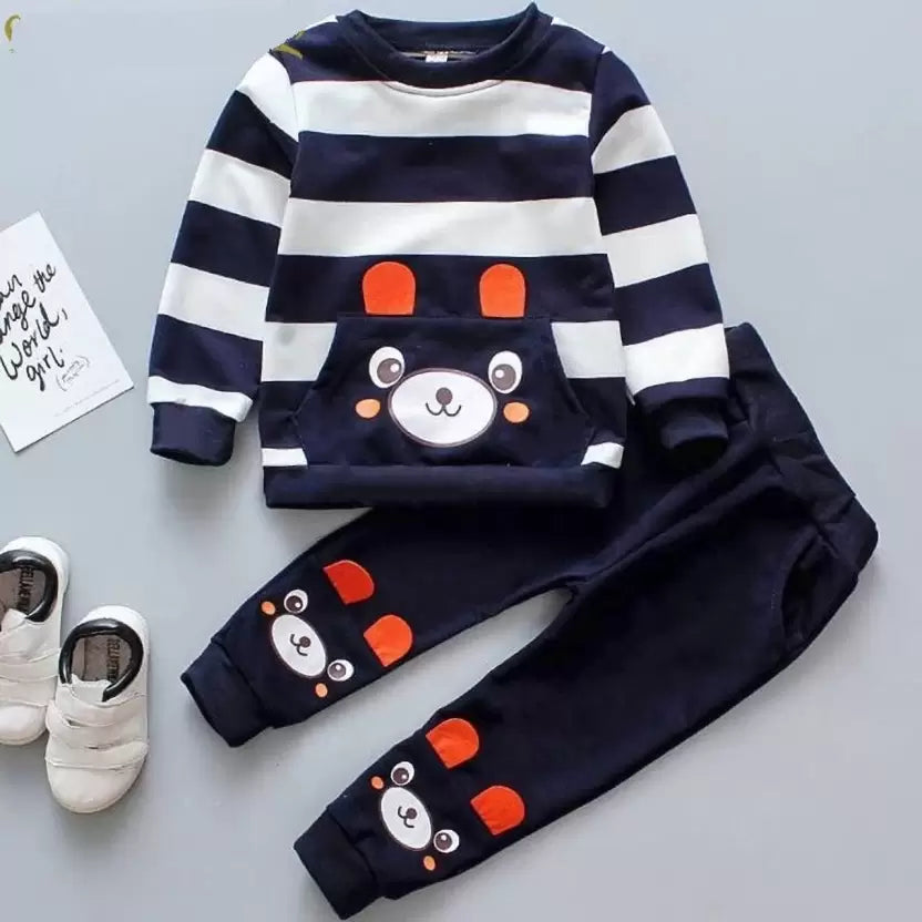 Baby Boys & Baby Girls Casual T-shirt Track Pants