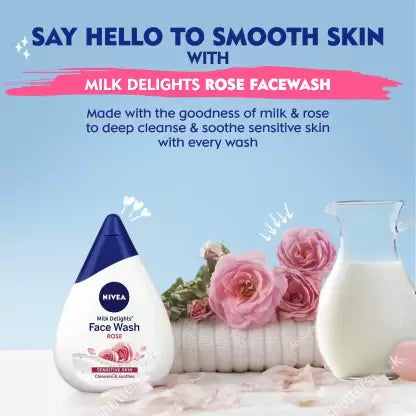NIVEA Milk Delights Caring Rosewater For Sensitive Skin