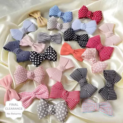 Swastik Creation Bow Hair Clips