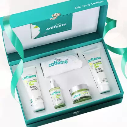mCaffeine Diwali Green Tea & Vitamin C Skin Care Se
