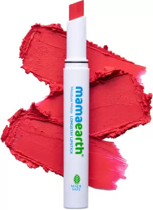 Mamaearth Moisture Matte Longstay Lipstick for 12 Hour Long Stay- Melon Red