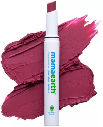 Mamaearth Moisture Matte Longstay Lipstick for 12 Hour Long Stay- Candyfloss Pink