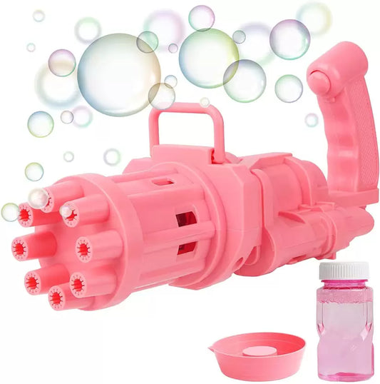 deoxy 8-hole Electric Pink Bubble Gun for Toddler toys, For boys, girls,kids Water Gun Water Gun